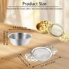 Wumuzai 2 Pack Tea Strainer with Drip Bowl, Stainless Steel