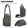 ZHIERNA Tactical Messenger Bag, Tactical Briefcase for Men Tactical Laptop