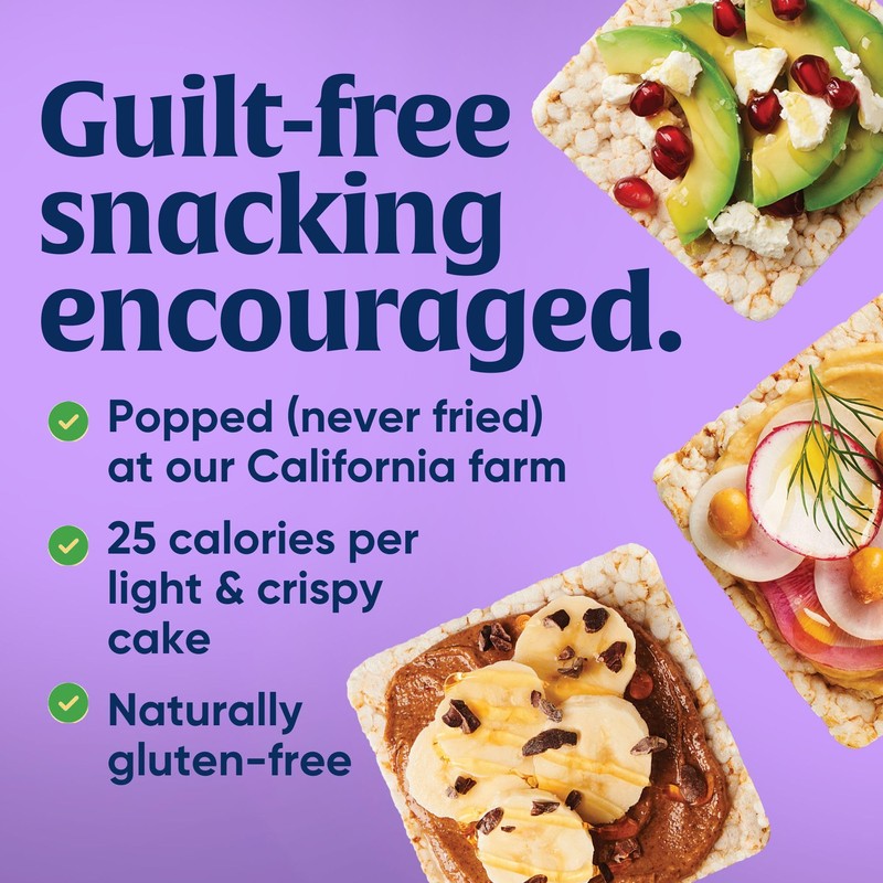 Lundberg Organic Thin Stackers, Salt-Free, 6oz, Gluten-Free, Vegan, Kosher, USDA