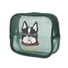 Kusuguru Japan Animal Mode Mesh Fabric Cosmetic Pouch, green