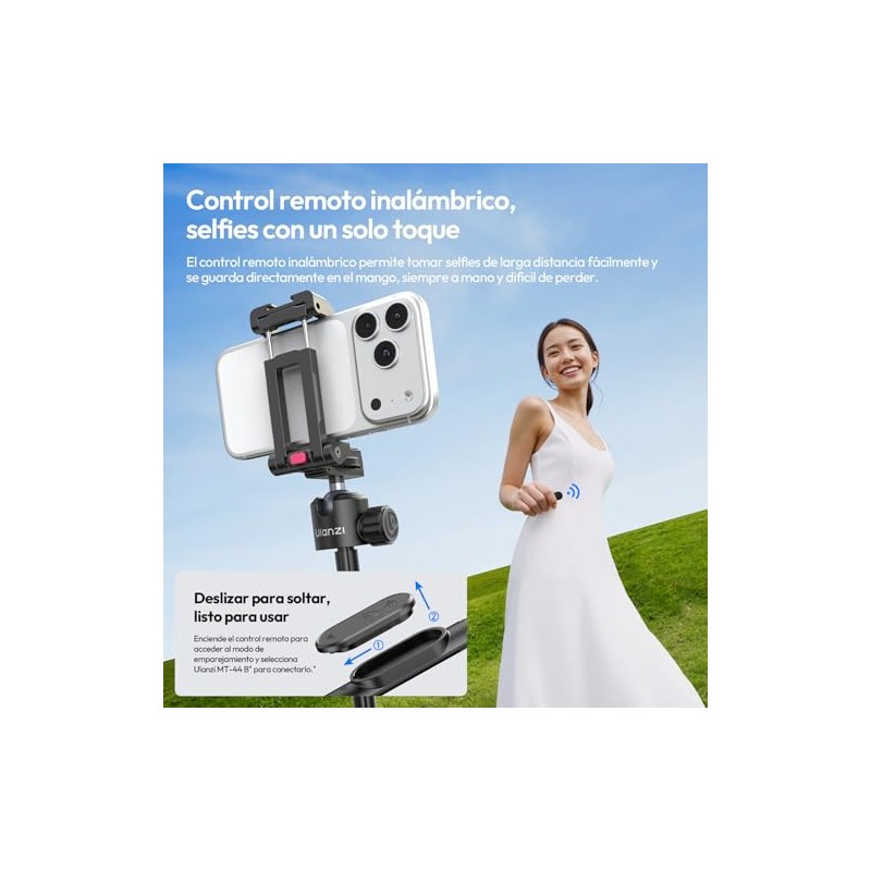 ULANZI MT-44B Trípode para Celular,configuración de Doble cámara,150cm