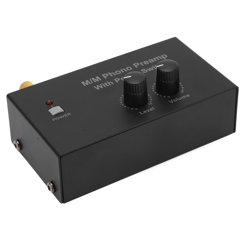 Phono Preamp RCA L R Input Output Level Turntable Volume