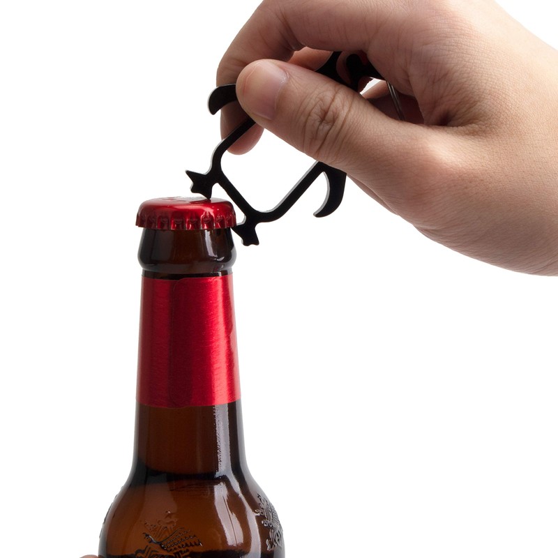 SWATOM Penguin Bottle Opener Keychain Beer Openers Tool Key Chain