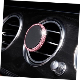 COHEALI Magnetic Phone Holder for Car Air Vent Rhinestone Design Strong Suction and Compatibility Thick Cases for Hands-Free Navigation and Calls Pink