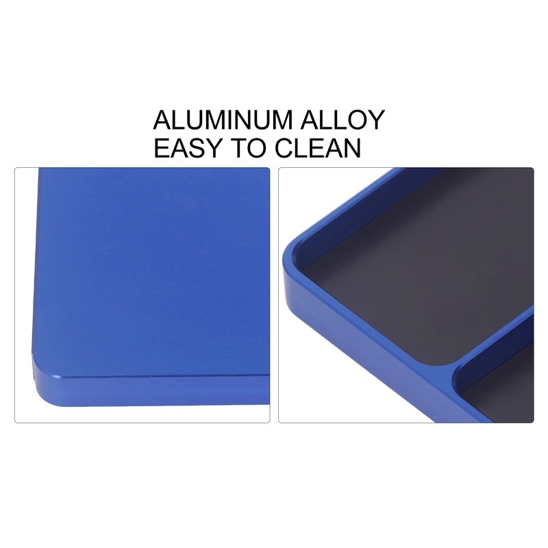 Soldering Tray Skid Resistant, Aluminum Alloy Magnetic Electronic Repair Work
