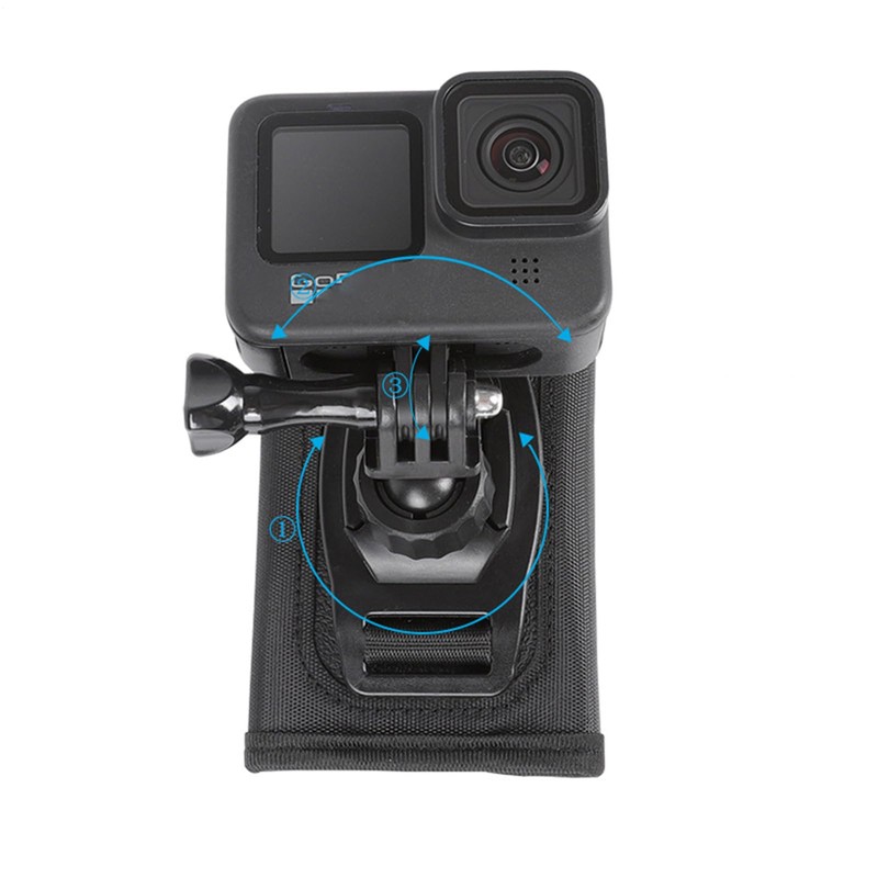 Shoulder Mount for Action Camera, 360 Degree Rotating Action Camera