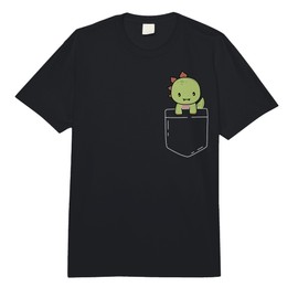 Cute T-Rex in Pocket Tyrannosaurus Rex Kawaii Dinosaur Lover Comfort Colors Adult Heavyweight T-Shirt