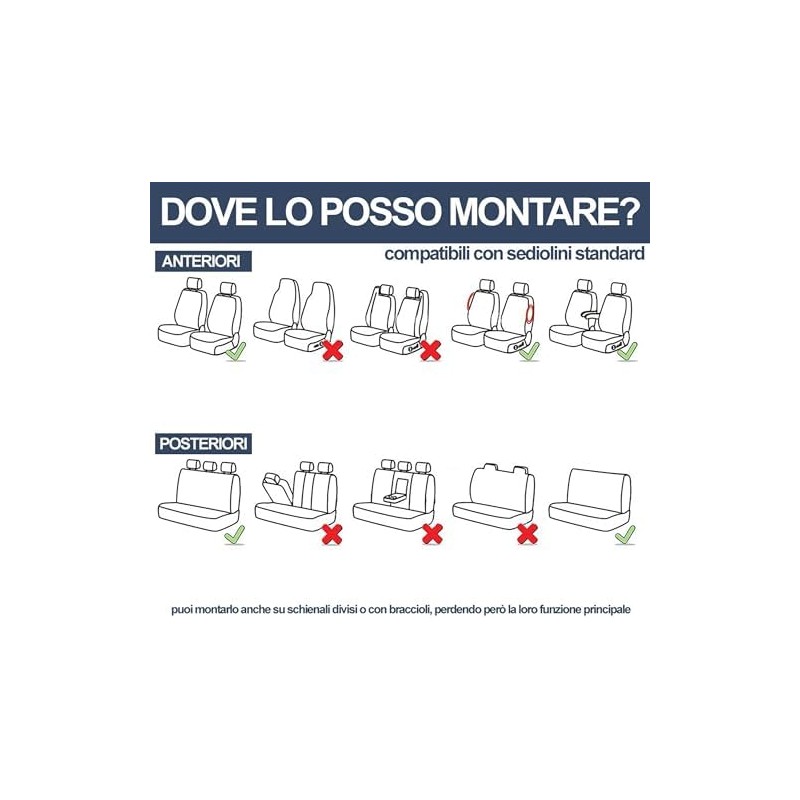 Auto Accessori Lupex - Fundas universales para Asientos de Coche