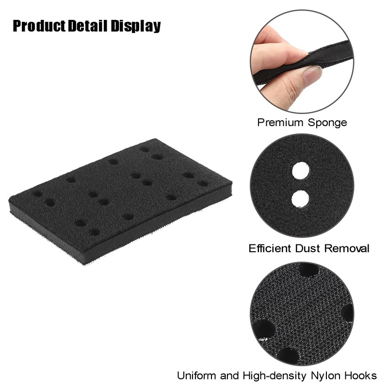 SUMNACON 4 Pack Sponge Sander Backing Pad Foam Sanding Pad,
