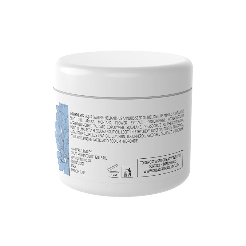 Dulàc - Arnica Cream 8.45 Fl Oz Rich in Organic