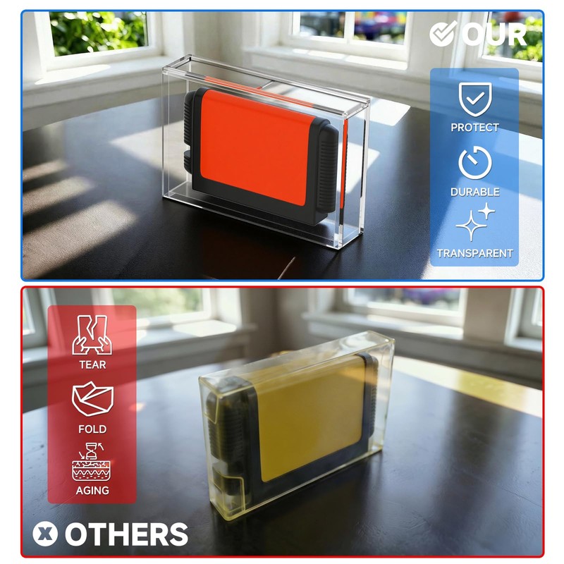 CaSZLUTION 3MM Acrylic Game Cartridge Protector for Famicom FC