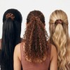 2 PCS Adjustable Hair Ties for Thick Hair, Large Satin