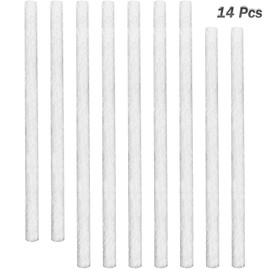 EBaokuup 14Pcs Long Life Fiberglass Replacement Wicks for Outdoor Tiki Torches Patio Lighting Garden Lights Oil Lamps-9.85Inch