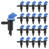 Rierdge 60 Pack 2GPH Drip Emitter Drip Emitters 8L/H Flag