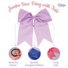 Jumbo Bow Pony with Tails (Pale Blue)