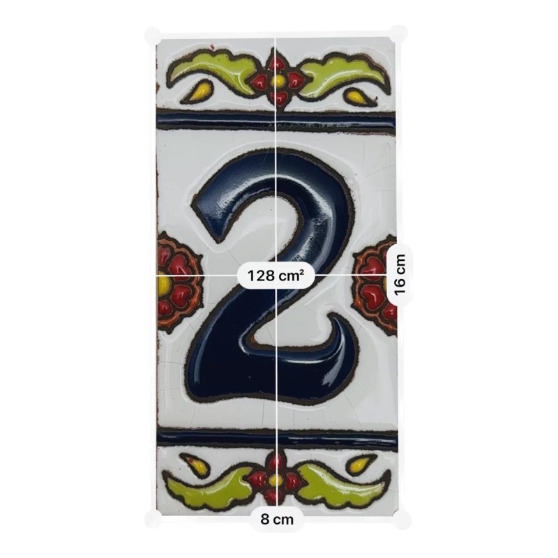 Escanver Numero Talavera Tradicional Residencial Casa Oficina Decora