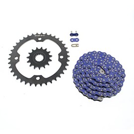 2006-2009 fits Yamaha YFM700 700 Raptor Blue Chain & Black Sprocket 15/38 102L