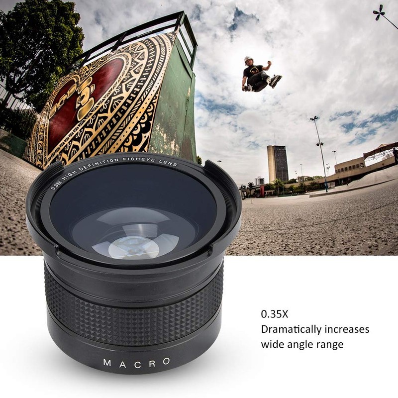 Universal Wide Angle Fisheye Lens, 0.35X Wide Angle Lens with