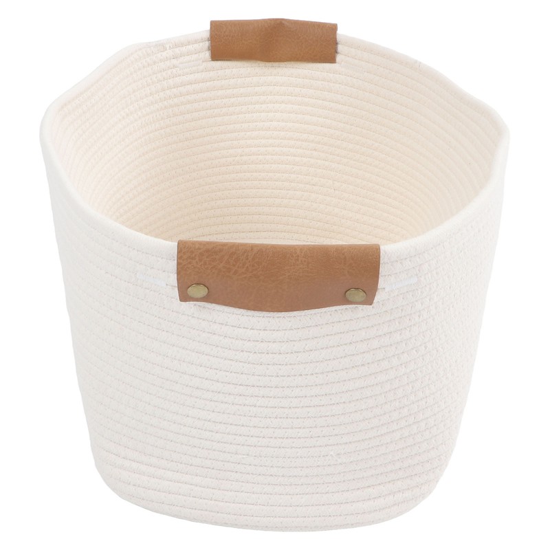 Cotton Rope Basket Large Capacity Multifunction Rope Woven Blanket Basket