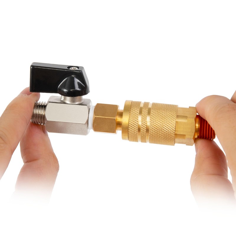 ChillWaves Brass Mini Ball Valve, Shut Off Switch Ball Valve