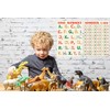 Dinosaur Alphabet and Numbers Charts - Laminated 14x19.5 in. -
