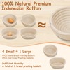 Yiyiring Set of 8 Mini Banneton Bread Proofing Basket with
