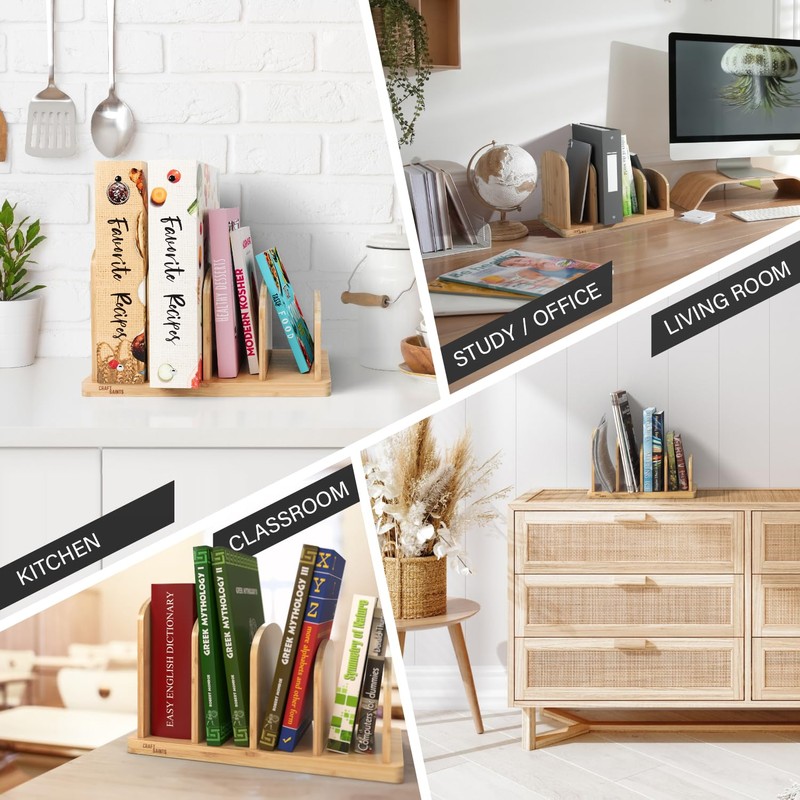 Cook Book Organizer, Recipe Holder Rack, Tabletop Stand for Convenient