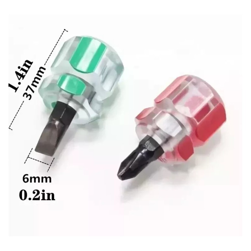 Frentaly Mini Ultra Short Stubby Screwdriver Set 2 Pieces 1