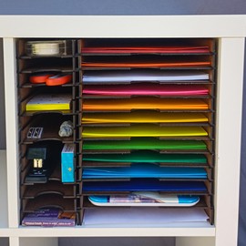 12 Shelf Insert for Letter and Legal Size Paper with Cubby Shelves, Compatible with IKEA KALLAX Shelf Unit