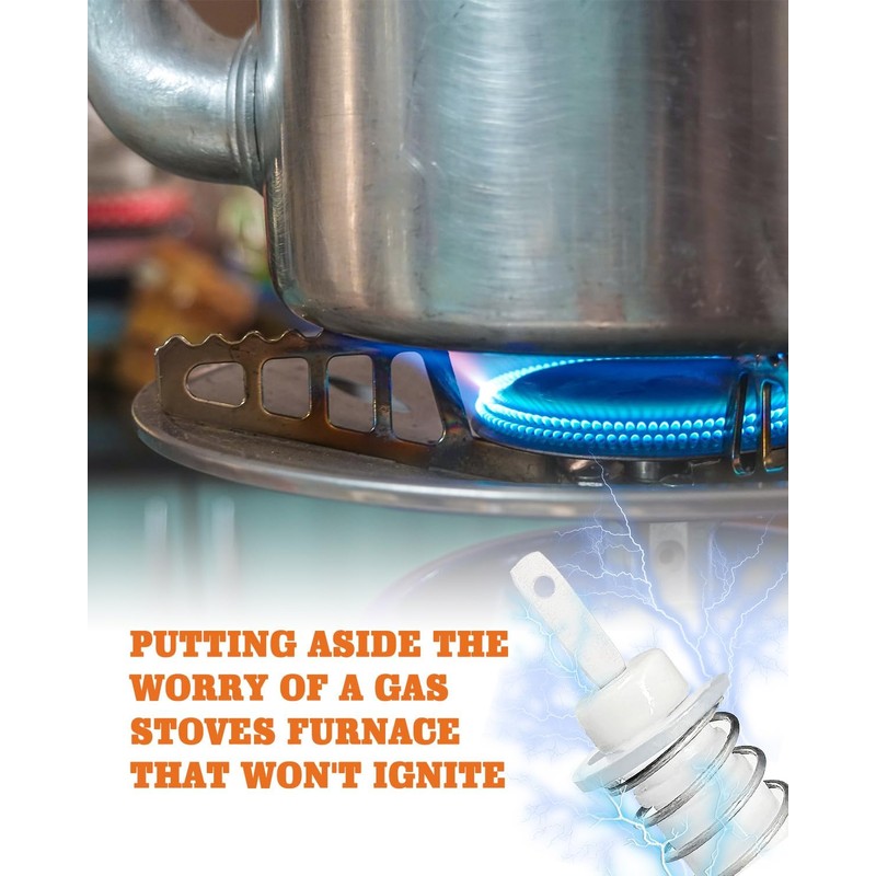 2PCS Gas Range Burner Ignitors Replace for Viking, PB040264 Spark,