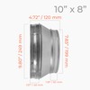 HVAC OV 10" to 8" Inch Round Duct Reducer -