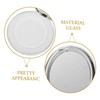 PACKOVE 2Pcs Ultra Thin Reusable Loose Powder Box with Mirror