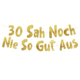 DazzJoy 30th Birthday Men Women Decoration, Funny 30 Saw Never So Good from Garland Gold, Decoration 30th Birthday Woman Man, Banner 30th Birthday Decoration for 30s Birthday Decoration, Wedding