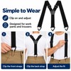 Heavy Duty Work Suspenders for Pants – Adjustable 1.5-Inch Wide