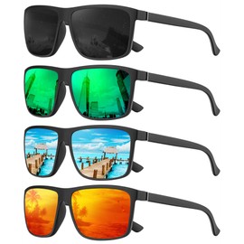 KALIYADI Mens-Sunglasses Polarized Sunglasses-for-Men: Classic Men Sunglasses Polarized UV Protection for Fishing Driving