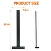 Liouedf Adjustable Roof Ladder Racks for 4'-7' Enclosed Trailers/Cargo Vans/Trucks: