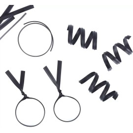 Unbranded 400 Pcs 5" Reusable Twist Ties – Heavy-Duty Plastic-Coated Wire Ties for Bags