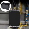 DXiongW IP65 Waterproof Junction Box Black Surface-Mounted Distribution Box Outdoor