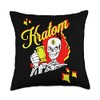 Kratom Tea Lovers Skull With 3rd Eye Open! Throw Pillow