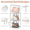 4 Packs Clear Handbag Storage Organizer for Closet, Acrylic Display