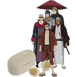 AVIOT TE-V1R-GT Gintama Collaboration Wireless Earbuds, Hybrid Dual Driver 2.0 Included, LDAC Compatible, Up to 62 Hours Playback, Adaptive Hybrid Noise Cancelling, Supports Wireless Charging, IPX4