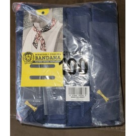miracool Occunomix 940B100 Miracool Neck Bandana Bulk Pack 100-Piece Assorted Colors