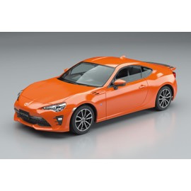 Aoshima Bunka Kyozai 1/32 Easy Plastic Snap Kit No.08-OR Toyota 86 Orange Metallic Color Coded Plastic Model (Automotive)