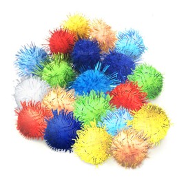 Meric Cat Toy Sparkle Ball Jumbo Pack, Unleash Your Cat’s Inner Lion, No More Flabby Tummy, Get Your Kitty Fit Again with These Sparkly Balls, Ideal for Multi-Cat Homes, Bond Over Play, 20-Pieces