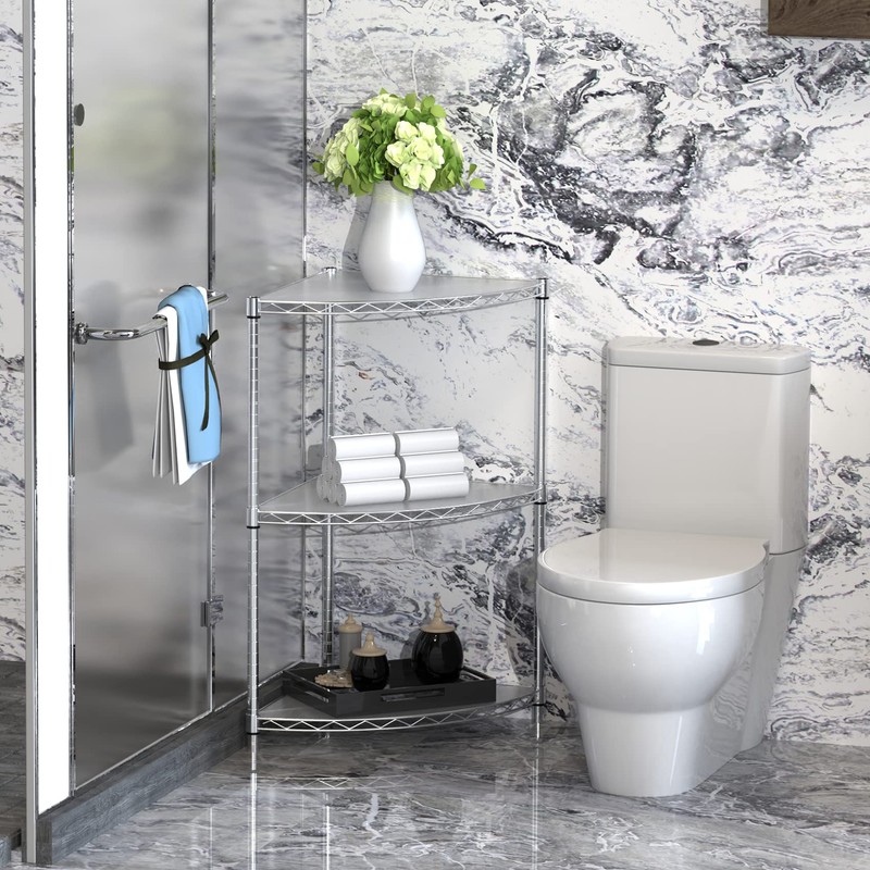 Fulocseny 6 Tier NSF Storage Rack, 420lbs Capacity Metal Sector