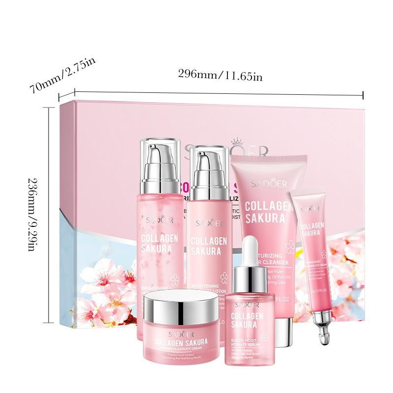 Sakura Collagen Hydrating Skincare Set,Deep Moisture • Radiant Glow •
