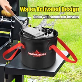 XUDAKAIXIN Grill Brush Bristle Free, Replaceable Cleaning Head, Perfect Partner for XUDAKAIXIN Steam Grill Brush (Only Replaceable Cleaning Head No Grill Brush)