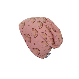 Sterntaler Unisex Children's Slouch Beanie Rainbow Children's Hat, Pale Pink