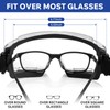 4-FQ Safety Goggles Glasses 2 Pack - Anti-Fog Clear Lens,