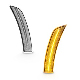 VIPMOTOZ Amber LED Lamps Compatible with 2022-2024 Toyota GR86/Subaru BRZ Chrome Clear Front Side Marker Lights Assembly [Long Service Life] Driver-Left & Passenger-Right Sides ~2Pcs~ Replacement Set